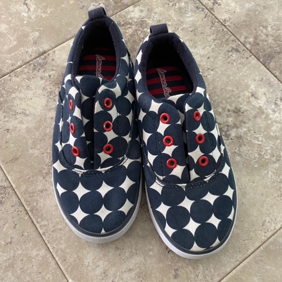 Hanna Andersson Other - Hanna Anderssen Sara Sneakers 12 Laceless Dot Funky Fun Girls Shoes